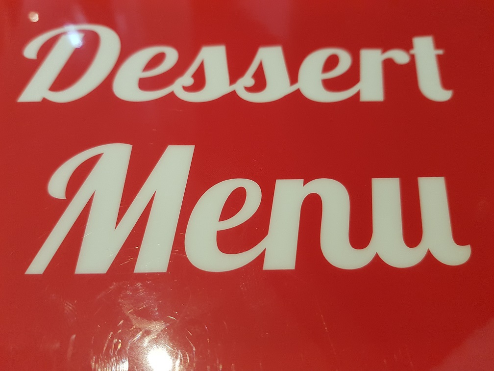 Dessert Menu
