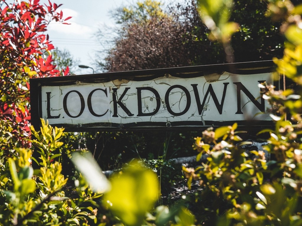 Life with Covid19 - Lockdown sign